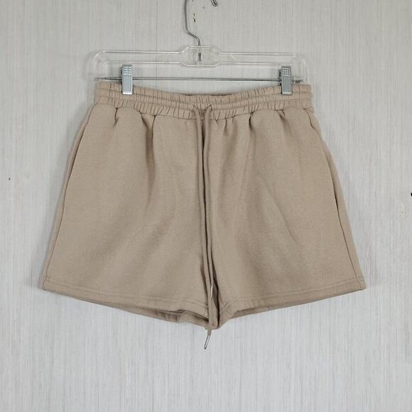 Caracilia Pull-on Drawstring Sweat Shorts - Tan - sz S - NWT - Picture 1 of 5